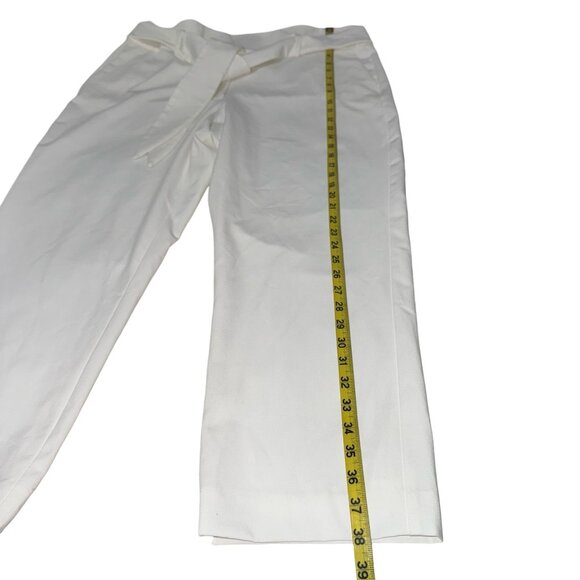 DKNY Women's Soft Ecru Wide Leg With Fabric Belt Pants Sz 16 NWT - Picture 7 of 12